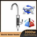 Electric Water Heater 3000W 220V 2 in 1 Kitchen Faucet Tankless Water Heater Tap Flowing Stainless Steel Electric Faucet Shower.