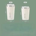 380/510ml Stainless Steel Coffee Cup Travel Thermal Mug Leak-Proof Thermos Bottle Tea Coffee Mug Office Business Style Thermos.