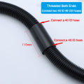 Vacuum Hose Connector Extension Connector Threaded Hose 32/40/50mm Inner Diameter Extension Adapter/Two-Way Connector. 