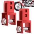 Motorcycle Rear Shock Extender 2pcs Motorcycle Front Shock Riser With Screw Front Shock Riser Height Extension Absorber Metal.