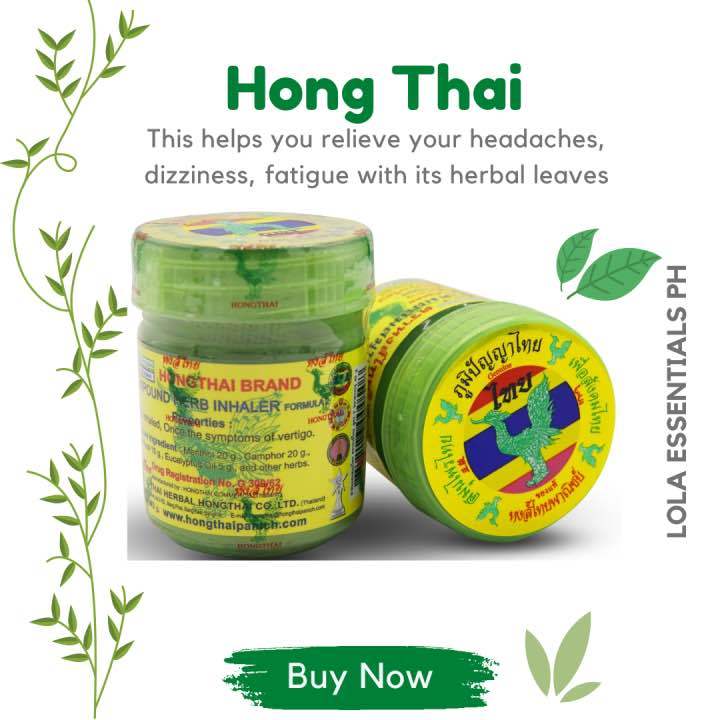 Hongthai Thai Herbal Inhaler – Natural Aromatherapy Relief for Congestion, Headaches, Dizziness & Stress (Hong Thai Inhaler)