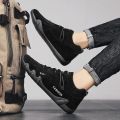 Ankle Boots For Men 2025 Spring Man Casual Sneakers Non Slip Khaki Work Mens Shoe Short Boots Loafers Lace Up Zapatillas Hombre.