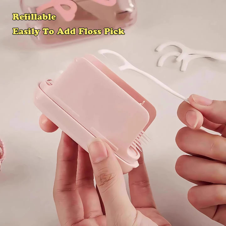 Pop%20UP%20Design%20Dental%20Floss%20Storage%20Box%20Hilo%20Floss%20Dispenser%20Refillable%20Teeth%20Cleaning%20ToothPick%20With%20Teeth%20Sticks%20Portable%20-%20Image%203