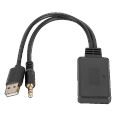 Car Universal Wireless Bluetooth-compatible Receiver USB 3.5mm Aux Media Bluetooth 5.0 Music Player Audio Cable Adapter. 