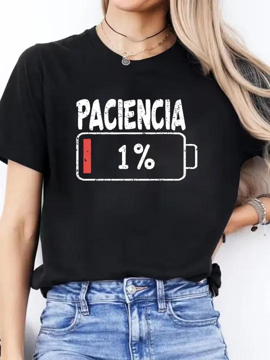 Vibrant%20Spanish%20Letter%20Print%20Short%20Sleeve%20Round%20Neck%20Women's%20Casual%20Sports%20Summer%20-%20Breathable%20Moisture-Wicking%20Lightweight%20-%20Image%202