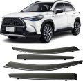 4 piece Window visor for Toyota Corolla cross car exterior accessories decoration item rain guard high quality plastic material  car rain shads. 