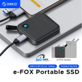 ORICO B5 PLUS Portable External Solid State Drive External Hard Drive USB 3.2 Gen2 SSD for iPhone 15/Pro Windows Mac Lightweight. 