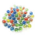 Glass Marbles, 100 Pcs Clear Mixed Colors Cat Eyes Bulk Round Toy Kids Games DIY Home Decoration,. 