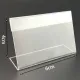 25Pcs Acrylic L-Shaped Label Stands 6x4cm Business Card Transparent Holders Deskstop Sign Frame Display Price Tag Poster Rack. 
