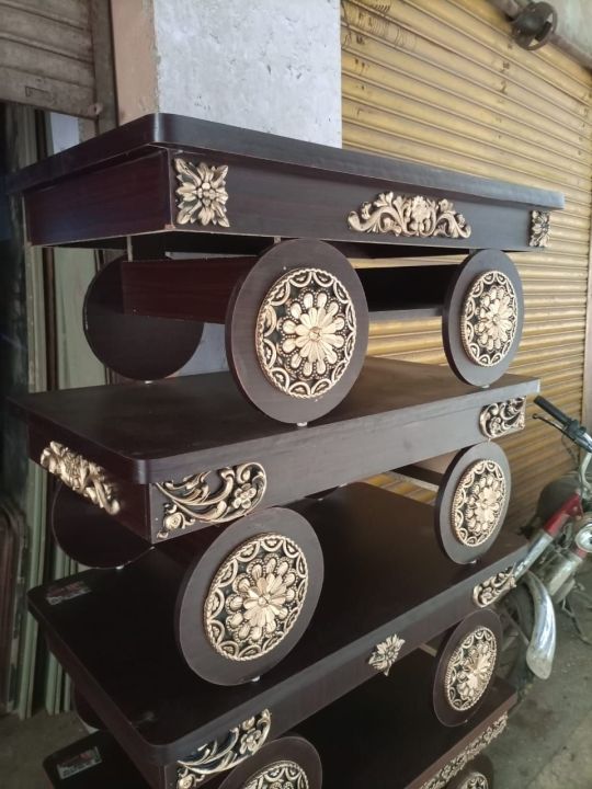 centre table MDF wood marble texture  water proof