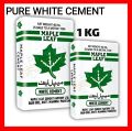 1KG Pure White Cement Maple Leaf. 