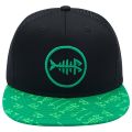 Bassdash Flat Brim Trucker Cap Adjustable Snapback Hat Mesh Back For Men Women Fishing Hunting.