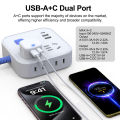 PD20W Dual Port USB-A + Type-C Fast Charger, Smart Fast Wall Charger Adapter with Multi-Protection for iPhone.