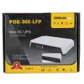 SKE POE-36E-LFP 20,000mAh Mini DC UPS – 36W High Power Backup with LiFePO4 Battery (5V/9V/12V 3A). 