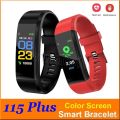 D115 PLUS Bluetooth Bracelet Smart Watch for Android and IOS - Black. 