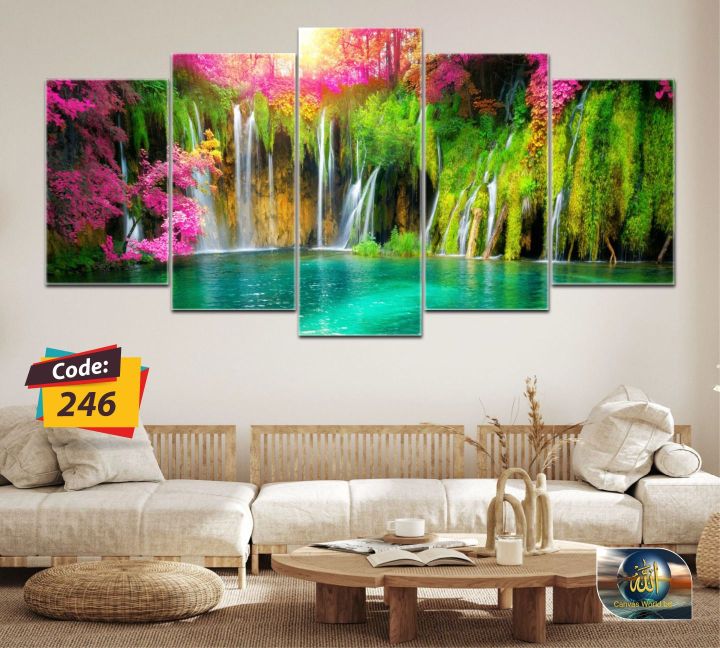 5Pcs In 1 Set Wall Canvas Art (printing) code# 246 | Daraz.com.bd