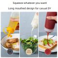 Squeezed Tomato Salad Sauce Transparent Plastic Pointed Squeezed Commercial Oil Pot Seasoning Sauce Sauce Bottle. 