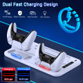 DinoFire S4000 For PS5 Slim Disc/Digital Fast gamepad Charging Cooling Stand Vertical Cooling Station For PS5. 