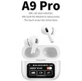 A9 PRO WIRELESS AIRPODS WITH DISPLAY SCREEN & ANC | HIGH QUALITY WIRELESS AIRPODS PRO WITH TOUCH SCREEN. 