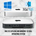 Mac mini late 2012 2.5 GHz dual-core Intel Core i5 processor  3rd gen(with Turbo Boost up to 3.1 GHz), 8GB of 1600MHz DDR3 memory, 240 gb ssd Hard Intel HD Graphics 4000.. 