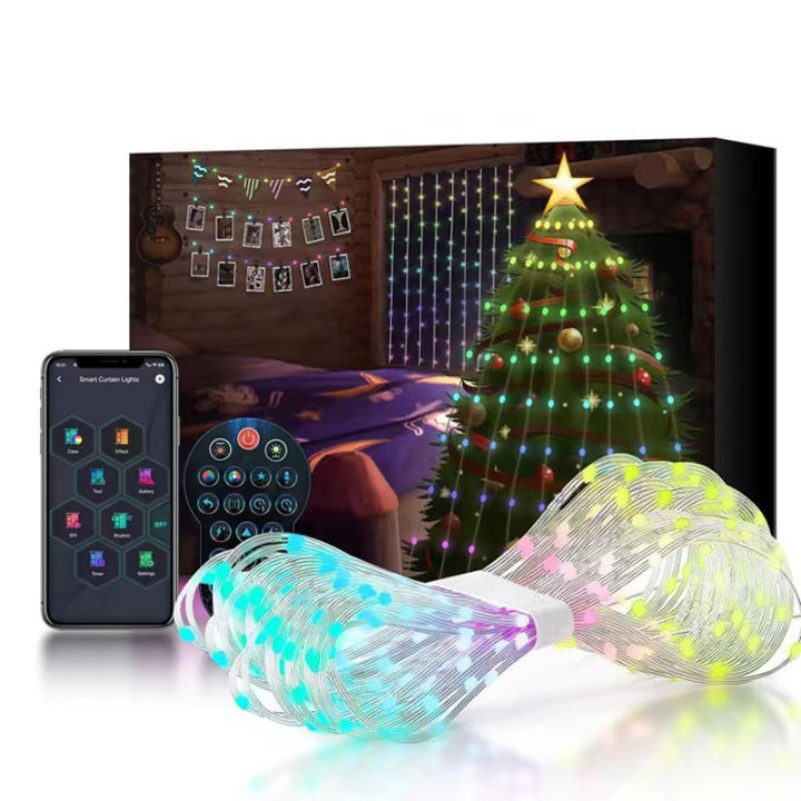 Programmable%20Bluetooth%20Smart%20LED%20Curtain%20String%20Light%20DIY%20Text%20Photo%20Display%20RGB+IC%20String%20Light%20Indoor%20Decoration%20400LED%20-%20Image%207