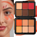 12 Color Iron Box Powder Blusher Dish One Multi-Purpose Durable Concealer High Gloss Cosmetic Dish Matte Powder Blusher Cream.