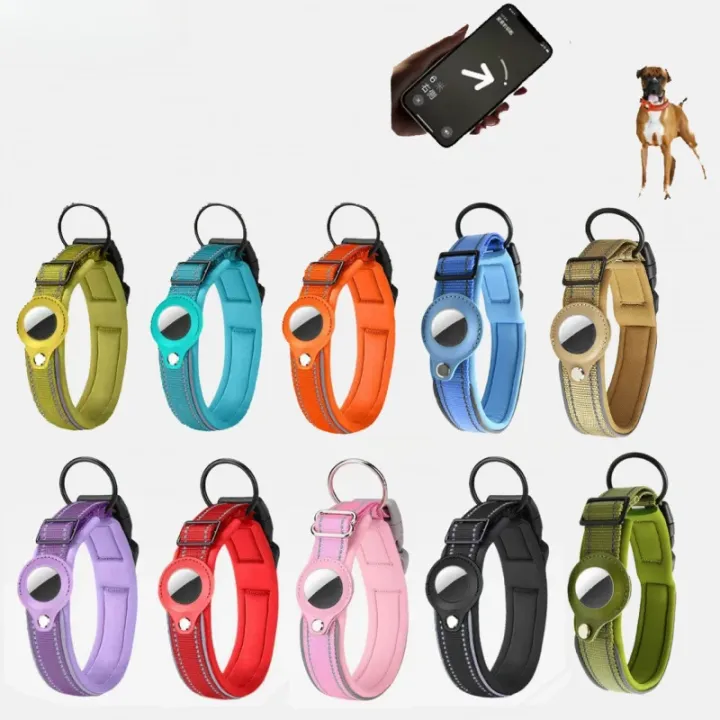 AirTag%20Dog%20Collar%20Reflective%20Dog%20Collar%20Padded%20Dog%20Collars%20AirTag%20Holder%20Case%20Adjustable%20Pet%20Collar%20for%20Small%20Medium%20Large%20Dogs%20-%20Image%202