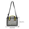 Women Casual Shoulder Bag 2D Bags Crossbody Bag Casual Comic Handbag Novelty Summer Contrast Colors Fashion 3D Drawing Tote Bag. 