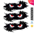 3Pcs Funny Monster Sticker Waterproof 3D vinyl self adhesive funny anime cute Auto Peeking Monster car stickers.