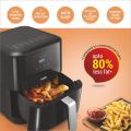 Glen Air Fryer, 6.0 Litre Digital Controls, 7 Pre Set Menu Timer, Temperature Control, 1500W -Black. 