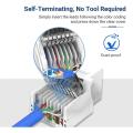1/5/10PCS RJ45 CAT6 Ethernet Keystone Jack No Punch-Down Tool-Less Rj45 Module Coupler Ethernet Module Female Jack Wall Adapter.