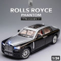 1/24 Rolls Royce Phantom Diecast Toy Cars Model Simulated Pull Back Limousine Zinc Alloy Metal Toy Car for Kids  Collection. 