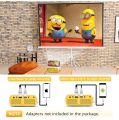 Mini Projector, ELEPHAS Portable Projector for iPhone 1080P Supported, Video Smart Led Pocket Small Home Phone Projector for Bedroom with Laptop HDMI USB TV AV Interfaces and Remote to Watch Cartoon. 