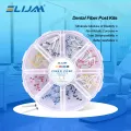 ELIJAH 200Pcs/Box Dental Fiber Post Drills Screw Straight Post Quartz Glass Thread Pile Kit Root Canal Restorative Materials. 