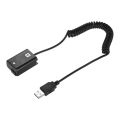 Andoer 5V USB NP-FW50 Dummy Battery Pack Coupler Adapter with Flexible Spring Cable for A7 A7II A7R A7S A7RII ILDC Camera.