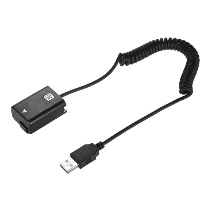 Andoer%205V%20USB%20NP-FW50%20Dummy%20Battery%20Pack%20Coupler%20Adapter%20with%20Flexible%20Spring%20Cable%20for%20%20A7%20A7II%20A7R%20A7S%20A7RII%20ILDC%20Camera%20-%20Image%206