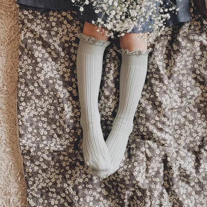 Ruffle%20Kids%20Knee%20High%20Socks%20Baby%20Girls%20Toddlers%20Long%20Soft%20Cotton%20Sock%20Lace%20Flower%20Children%20School%20Uniform%20Socks%20For%200-8%20Years%20-%20Image%206