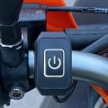 Waterproof Motorcycle Switch with LED Display Lamp Modified Switch Buttton Handlebar Mount Moto Headlight ON/OFF Switches. 