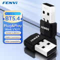 FENVI USB Bluetooth 5.4 Dongle Transmitter Receiver Bluetooth5.3 Adapter Wireless USB Adapter For Keyboard/Mouse/Headphone/Speak. 