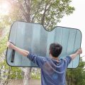 Foldable Universal Car Windscreen Sunshade Cover Sun UV Protection Lightable Sun Visor Covers Car Windscreen Sun Shade. 