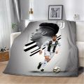 Football CR7 Printed Blanket Picnic Blankets Warm Blanket Soft and R-Ronaldos Comfortable Blanket Home Travel Birthday Gift. 