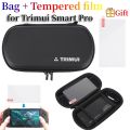 For Trimui Smart Pro Game Console EVA Hard Carrying Case with Tempered Glass Film EVA Protective Case Waterproof Storage Bag. 