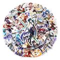 💥Ready to ship💥New Genshin impact 50 sheets cartoon anime sticker waterproof removable sticker gengshin. 