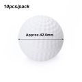 Practice Golf Balls 10 Pcs White True Flight Soft Indoor Air Ball's.
