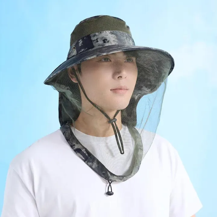 Bug%20Proof%20Sun%20Hat%20With%20Face%20Net%20UV%20Protection%20Fishing%20&%20Beekeeping%20Gear%20Full%20Coverage%20Breathable%20Mesh%20Summer%20Outdoor%20Hat%20-%20Image%203
