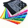 Fashion Hip Hop  Bandana Square Scarf Cowboy Cashew Black Red Paisley Headband Print For Women/Men/Boys/Girls. 