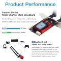 WiFi 5 PCI-E Wireless Adapter Network Card AC1200 Dual Band 2.4G/5GHz 802.11AC For Bluetooth 4.0 Desktop Laptop Windows 10. 