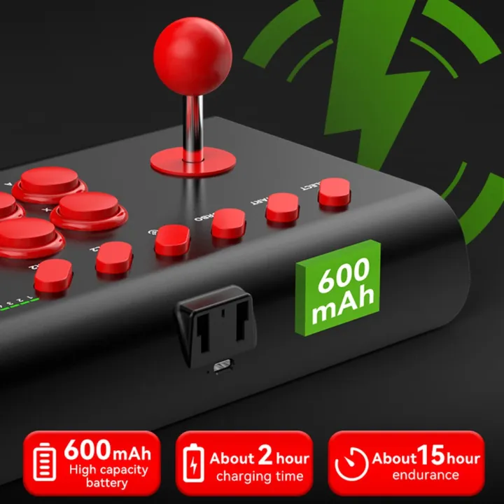 Wired%20Game%20Joystick%20Retro%20Arcade%20Console%20Rocker%20Bluetooth%20Fighting%20Controller%202.4G%20Gaming%20Joysticks%20for%20PS4/PS3/Xbox%20One/Switch%20-%20Image%204