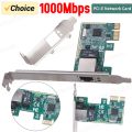 10M/100M/1000Mbps Network Card Gigabit Ethernet PCI Express Network Card RJ45 LAN Adapter PCI-E Converter for Desktop PC. 