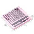 DIY Lash Extension Kit, Lash Clusters With Waterproof Strong Hold Lash Bond And Seal And Eyelash Tweezers Lash Cluster Kit. 